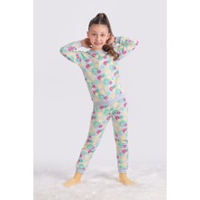Cim&Cim Limon Desenli Kız Çocuk Pijama Takımı 3-7 Yaş