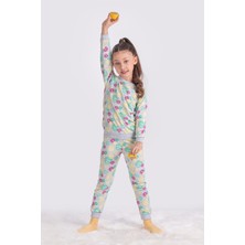 Cim&Cim Limon Desenli Kız Çocuk Pijama Takımı 3-7 Yaş