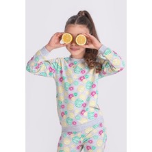 Cim&Cim Limon Desenli Kız Çocuk Pijama Takımı 3-7 Yaş