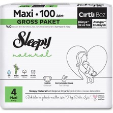 Nessiworld Sleepy Natural Bebek Bezi Gross Paket 4 Beden 7-14 kg 100 Adet
