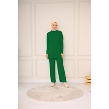 Fitilli Pantolonlu Triko Takım