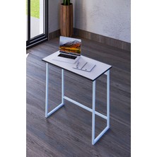 Toprak Atelier Izabel Çok Amaçlı Çalışma Masası Bilgisayar Masası Çizim Masası Ofis Masası Çam Tabla Siyah Ayak