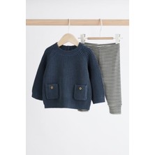 Çizgili Uzun Kollu Alt Üst Takım