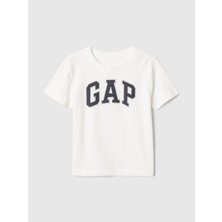 Gap Erkek Bebek Kırık Beyaz Gap Logo T-Shirt