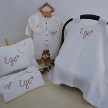 Momand Design Isimli  Müslin Hastane Çıkışı Erkek Bebek  Full Set
