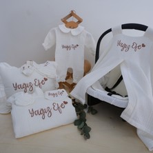 Momand Design Isimli  Müslin Hastane Çıkışı Erkek Bebek  Full Set