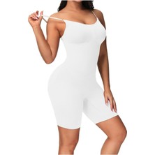 Nidage Larix Model Tam Boy Spor Korse Tulum Korse 5 Bölge Etkilli Push Up Korse Beyaz Renk
