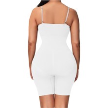 Nidage Larix Model Tam Boy Spor Korse Tulum Korse 5 Bölge Etkilli Push Up Korse Beyaz Renk