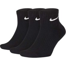 Nike Unisex Çorap 3ppk Siyah Lightweight No Show Konforlu ve Dayanıklı Tasarım