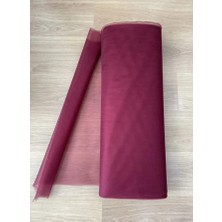 İpek Hobi  Bordo  Kristal Tül 50 Mt  Boy 3 Mt En