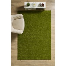 Anaska Home Modern Desensiz Yeşil Halı Salon Halısı Oturma Odası Halısı Çocuk Halısı Yumuşak Halı Özel Ölçü Halı