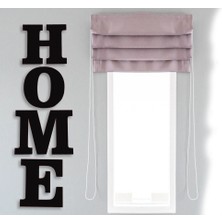 Pınartatölye Home Yazılı 4 Lü Ahşap Duvar Dekorasyon