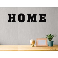Pınartatölye Home Yazılı 4 Lü Ahşap Duvar Dekorasyon
