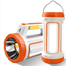 Gold Police Solar&şarjlı El Feneri JQ-6088 3 W (Projektör) Turuncu