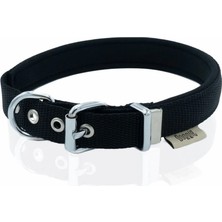 Doggie Konfor Dokuma Boyun Tasması Siyah 2.0*30-35 cm (DSBT-2010 S)