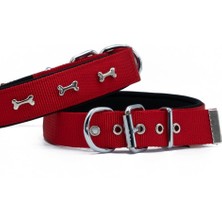 Atik Camp Doggie Konfor Dokuma Kemikli Boyun Tasması Kırmızı 3.0*42-50 cm (DSBT-3062 M)