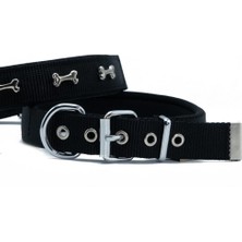 Atik Camp Doggie Konfor Dokuma Kemikli Boyun Tasması Siyah 2.5*37-45 cm(DSBT-2562 M)