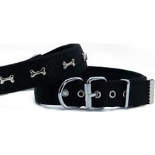 Atik Camp Doggie Konfor Dokuma Kemikli Boyun Tasması Siyah 3.0*47-55 cm (DSBT-3062 L)