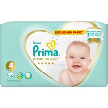 Nessiworld Prima Premium Care Bebek Bezi Ekonomik Paket 4 Beden 46 Adet