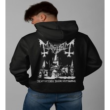 Butişört Mayhem - De Mysteriis Dom Sathanas' Baskılı Hoodıe & Dar Kalıp Sweatshırt