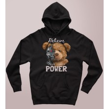 Butişört Teddy Bear - Terminator' Baskılı Hoodıe & Dar Kalıp Sweatshırt