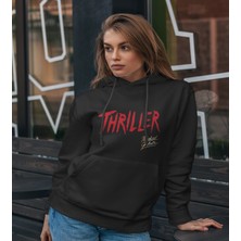 Butişört Michael Jackson - Thriller' Baskılı Hoodıe & Dar Kalıp Sweatshırt