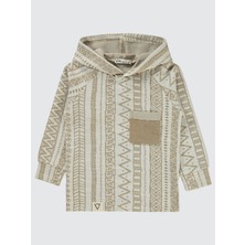 Civil Boys Erkek Çocuk Kapüşonlu Sweatshirt 2-5 Yaş Taş Rengi