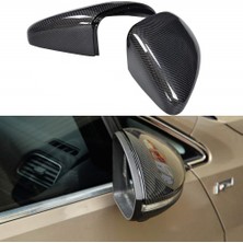 Chronos Karbon Fiber Desen Dikiz Aynası Kapağı Yan Dikiz Aynası Kapatma Kapakları Golf Mk7 Mk7.5 ile Uyumlu Golf 7 R 2013-2020 (Yurt Dışından)
