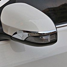 Chronos Abs Krom Yan Dönüş Sinyali Ayna Kapakları Dikiz Kapak Trim ile Uyumlu Aqua Prius C 2015-2020 Araba Aksesuarları (Yurt Dışından)