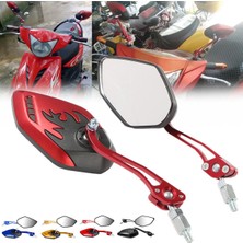 Chronos Adet/takım Evrensel Motosiklet Dikiz Aynaları Motosiklet 360 Derece Rotasyon Motosiklet Motosiklet Scooter Yan Aynalar 8/10MM Siyah + Mavi (Yurt Dışından)