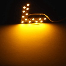 Chronos 2 Adet 14 Smd Araba LED Dikiz Aynası Göstergesi Dönüş Sinyal Işığı Dikiz Aynası Lambası Araba Aksesuarları, Sarı Işık (Yurt Dışından)