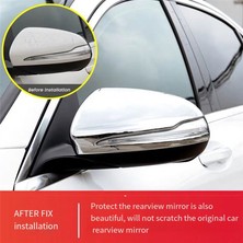 Chronos Rhd Dikiz Aynası Ayar Kapağı C W205 E W213 Glc X253 2016-2023 Yan Kanat Aynaları Kapakları ile Uyumlu Parlak Gümüş (Yurt Dışından)