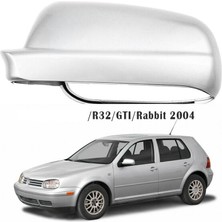 Chronos Sol Yan Dikiz Aynası Kapağı Plastik Gümüş Hava Koşullarına Dayanıklı Golf Mk4 1999-2005 ile Uyumlu 3B0857537B (Yurt Dışından)