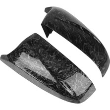 Chronos Karbon Fiber Araba Dikiz Aynası Kapağı Kanat Yan Ayna Kapağı Desen ile Uyumlu X5 X6 E71 E70 2008-2013 (Yurt Dışından)