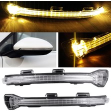 Chronos Araba Dikiz Aynası LED Dönüş Sinyal Işığı Göstergesi ile Uyumlu Golf 7 Mk7 2014 2015 2016 5gd 949 102 Sol (Yurt Dışından)