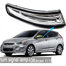 Chronos Accent I30 2011-2017 ile Uyumlu Sol Dinamik LED Dönüş Sinyali Işığı Sıralı Dikiz Aynası Işığı (Yurt Dışından)