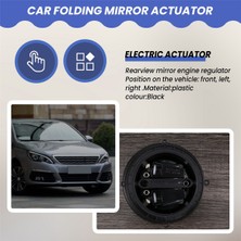 Chronos 660246 Araba Yan Dikiz Katlanır Ayna Motor Aktüatörü 307 408 ile Uyumlu C5 C4 T7 08 C-Triomphe C5 ile Uyumlu (Yurt Dışından)