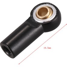 Studios 40 Adet Metal M3 Bağlantı Rot Ucu Bilyalı Bağlantı 1/10 Rc Araba Tırmanma Axıal SCX10 D90 D110 CC01, Siyah (Yurt Dışından)