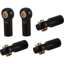Studios 40 Adet Metal M3 Bağlantı Rot Ucu Bilyalı Bağlantı 1/10 Rc Araba Tırmanma Axıal SCX10 D90 D110 CC01, Siyah (Yurt Dışından)