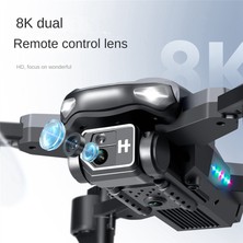 Hediye Için Otomatik Engellerden Kaçınma Fonksiyonu ile 8k Hd Çift Uzaktan Kumandalı Uçak Oyuncakları 3 Adet Pil (Yurt Dışından)