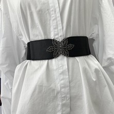 Vintage Geniş Bel Kemeri Kadınlar Için Retro Totem Geniş Kemer Elastik Streç Elbise Bel Kemeri Toka Bandı Bayanlar (Yurt Dışından)