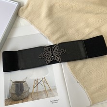 Vintage Geniş Bel Kemeri Kadınlar Için Retro Totem Geniş Kemer Elastik Streç Elbise Bel Kemeri Toka Bandı Bayanlar (Yurt Dışından)