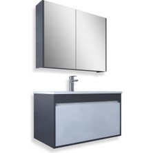 Teta Home Mersin 80 Cm Mdf Banyo Dolabı Seti