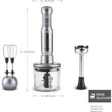 Karaca Mastermaid Prosteel 1000W Blender Set Cam Hazneli Galaxy Grey
