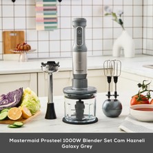 Karaca Mastermaid Prosteel 1000W Blender Set Cam Hazneli Galaxy Grey