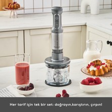 Karaca Mastermaid Prosteel 1000W Blender Set Cam Hazneli Galaxy Grey