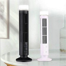 Skyeyyt Hava Soğutucu Fan LED USB Arayüzlü Akıcı Kule Fan Beyaz (Yurt Dışından)