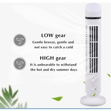 Skyeyyt Hava Soğutucu Fan LED USB Arayüzlü Akıcı Kule Fan Beyaz (Yurt Dışından)
