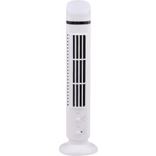 Skyeyyt Hava Soğutucu Fan LED USB Arayüzlü Akıcı Kule Fan Beyaz (Yurt Dışından)