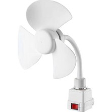 Skyeyyt E27 Vidalamalı Üniversal Fan3 Kanatlı E27 Dişli Tabanlı Tavan Vantilatörü (Yurt Dışından)